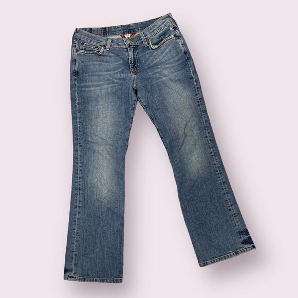 Lucky Brand Classic Rider Jean Low Rise Y2K Vintage 8 29 Short Inseam - Picture 1 of 8